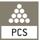 Piece counting: Reference quantities selectable. Display can be switched from piece to weight.