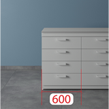 ЛК-600 ТЯ-В (с 4 ящиками) ЛДСП, Встраиваемая, для стола 900 мм
