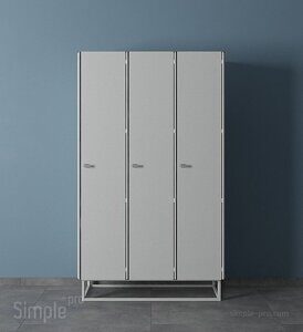 Шкаф для раздевалок односекционный ШГС-1 111