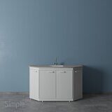 Столы-мойки торцевые 1500 СМС-Д (торцевая) 333