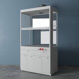 Шкаф вытяжнoй демoнстрациoнный 1200 ШВ-У + тумбы 555