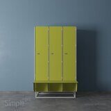 Шкаф для раздевалок односекционный со скамейкой 333